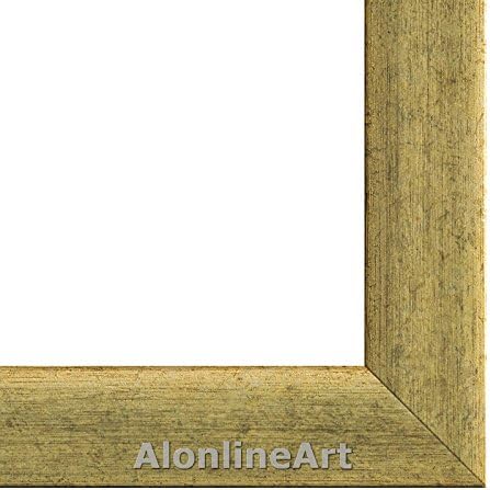 ALONLINE ART - MAN HELMET GOLDEN מאת REMBRANDT | תמונה ממוסגרת זהב מודפסת על בד כותנה,